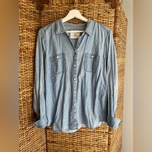 Sonoma size XL (fits like a large) blue button down long sleeve shirt